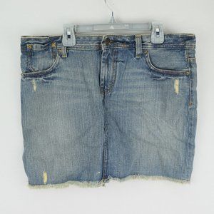 Women's Polo Distressed Jean Skirt Size 12